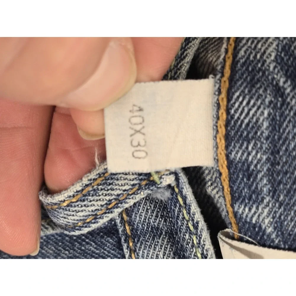 Cinch Mens Blue Denim Jeans Straight Leg Medium Wash Western Workwear 40x30